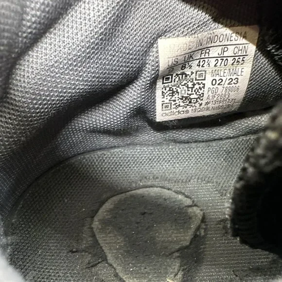 Adidas Own The Game Black White Mens Size 9 - Picture 8 of 14